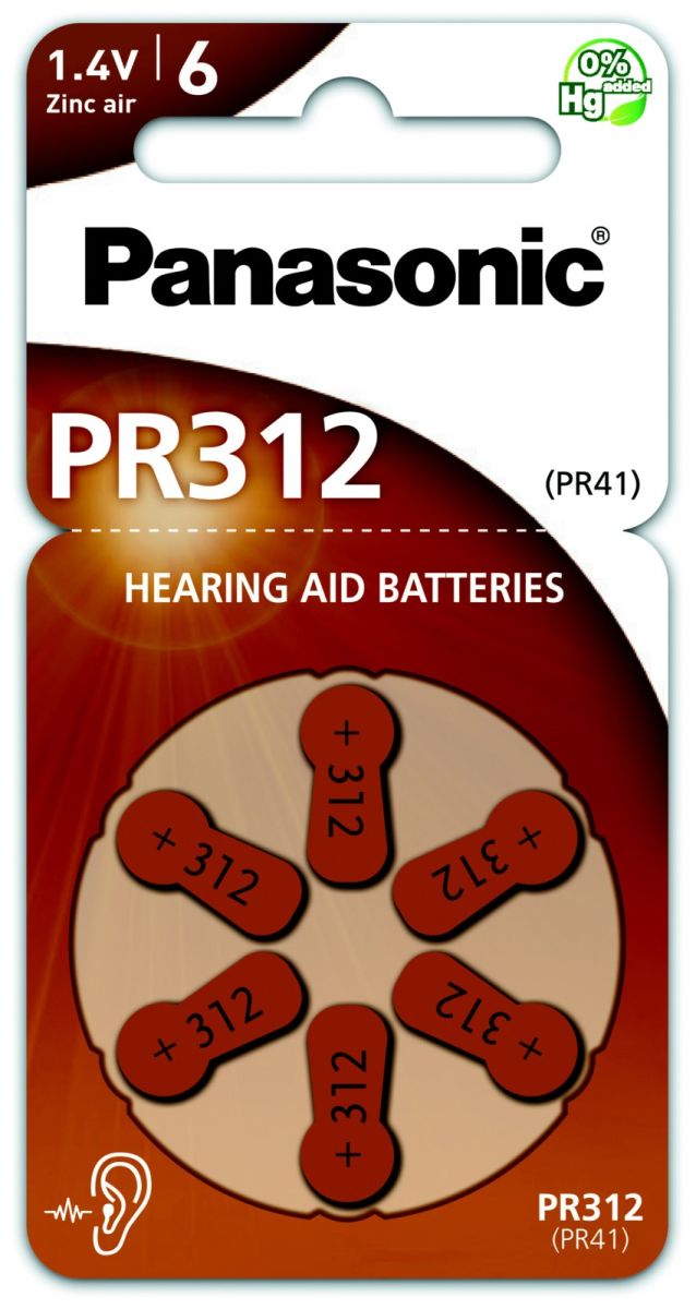 Hörgerätebatterie 1,4V PR312 Hörgerätebatterie 1,4V PR312