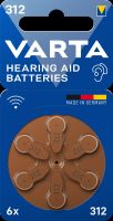 Hörgerätebatterie VARTAHearAidB312Bli6