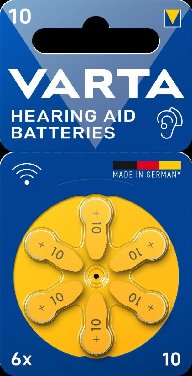 Hörgerätebatterie VARTAHearAidB10Bli6