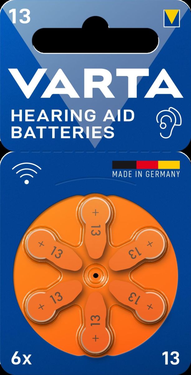 Hörgerätebatterie VARTAHearAidB13 Bli6
