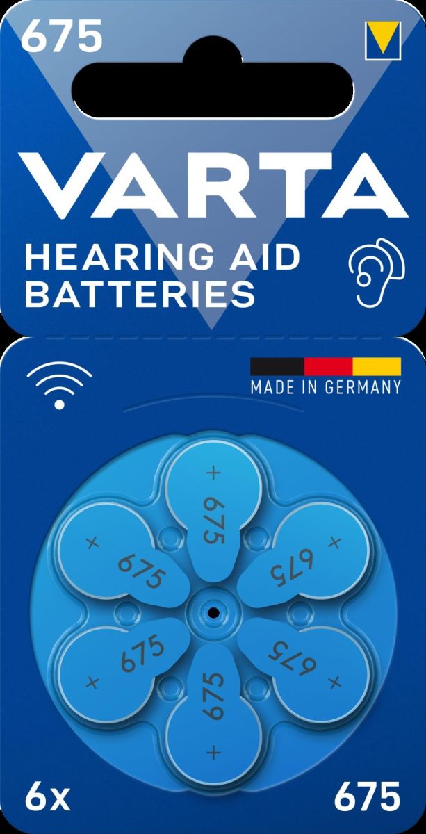 Hörgerätebatterie VARTAHearAidB675Bli6