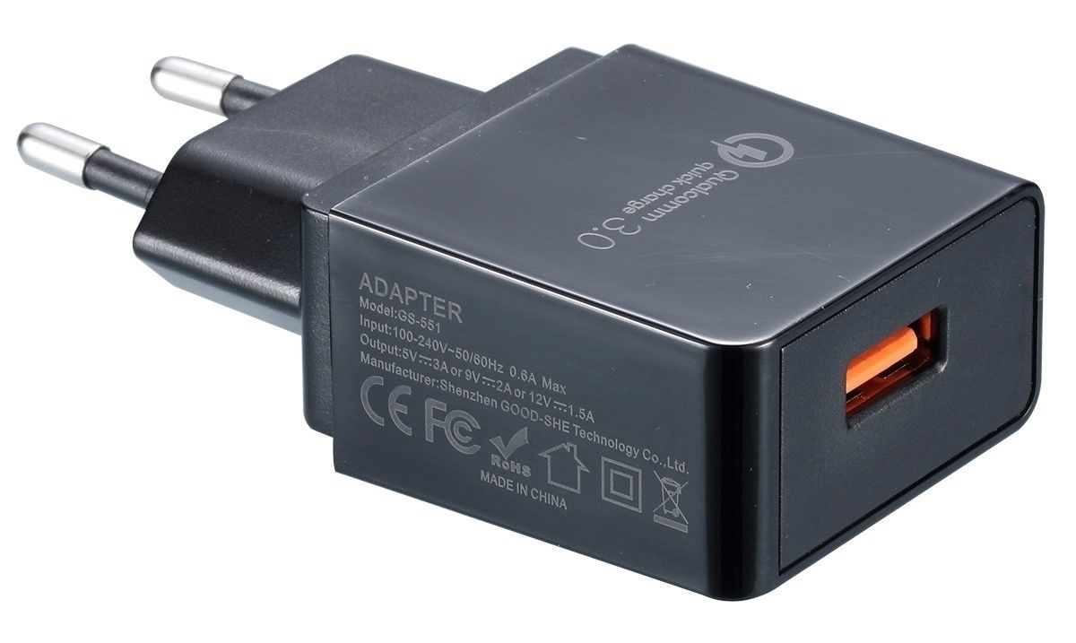USB Ladeadapter QC3.0 USB-QC3 USB Ladeadapter QC3.0 USB-QC3