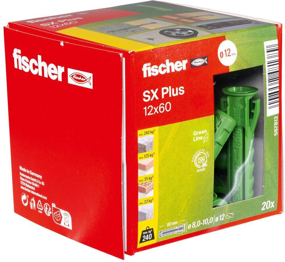 Dübel SX Plus SX Plus Green 12x60