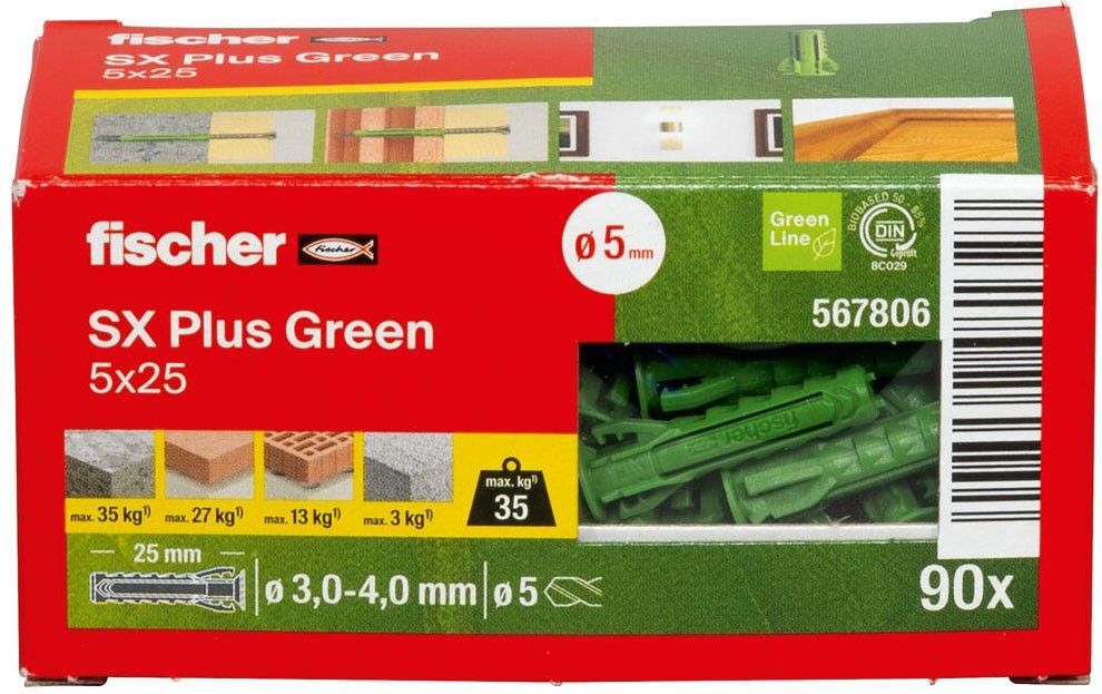 Dübel SX Plus SX Plus Green 5x25