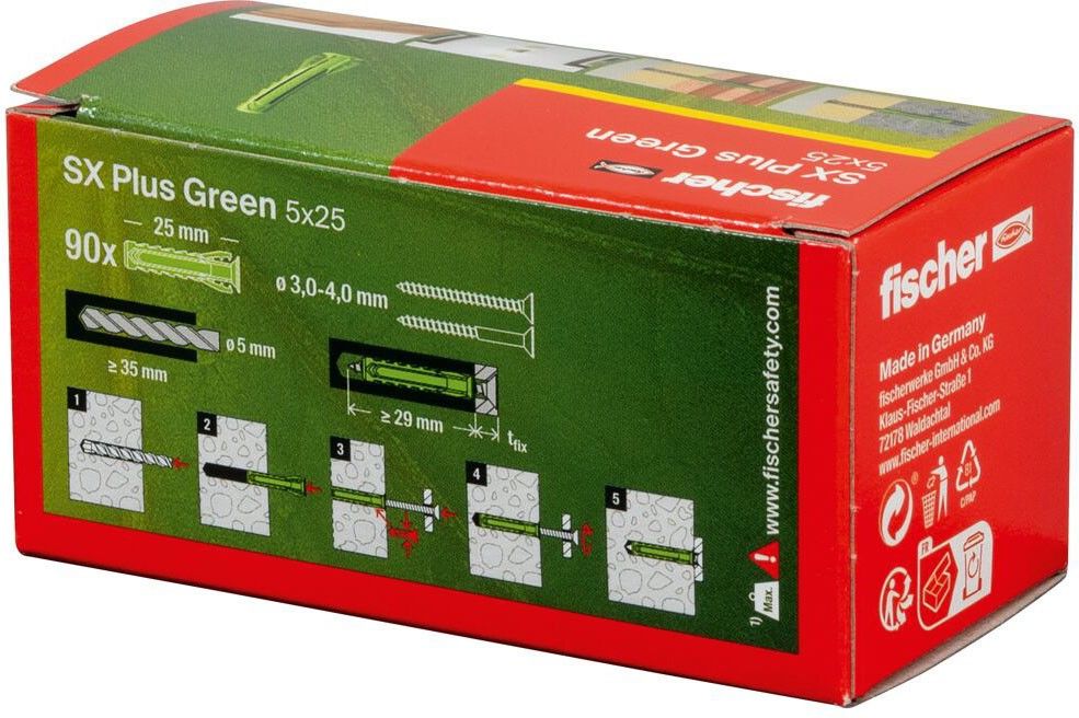 Dübel SX Plus SX Plus Green 5x25