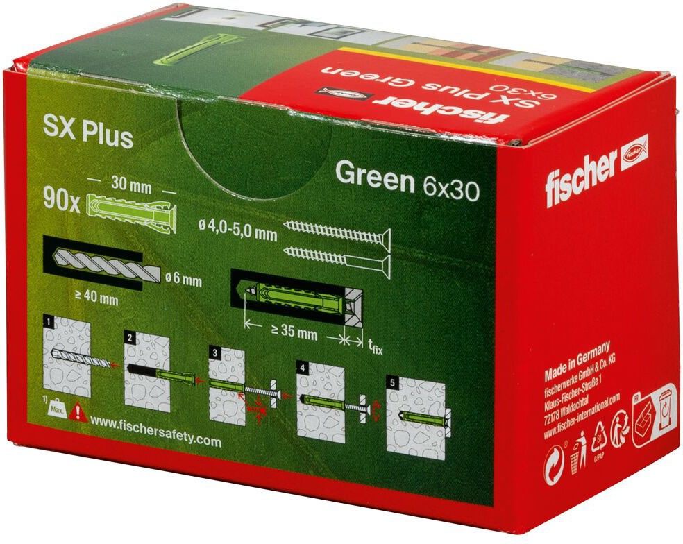 Dübel SX Plus SX Plus Green 6x30