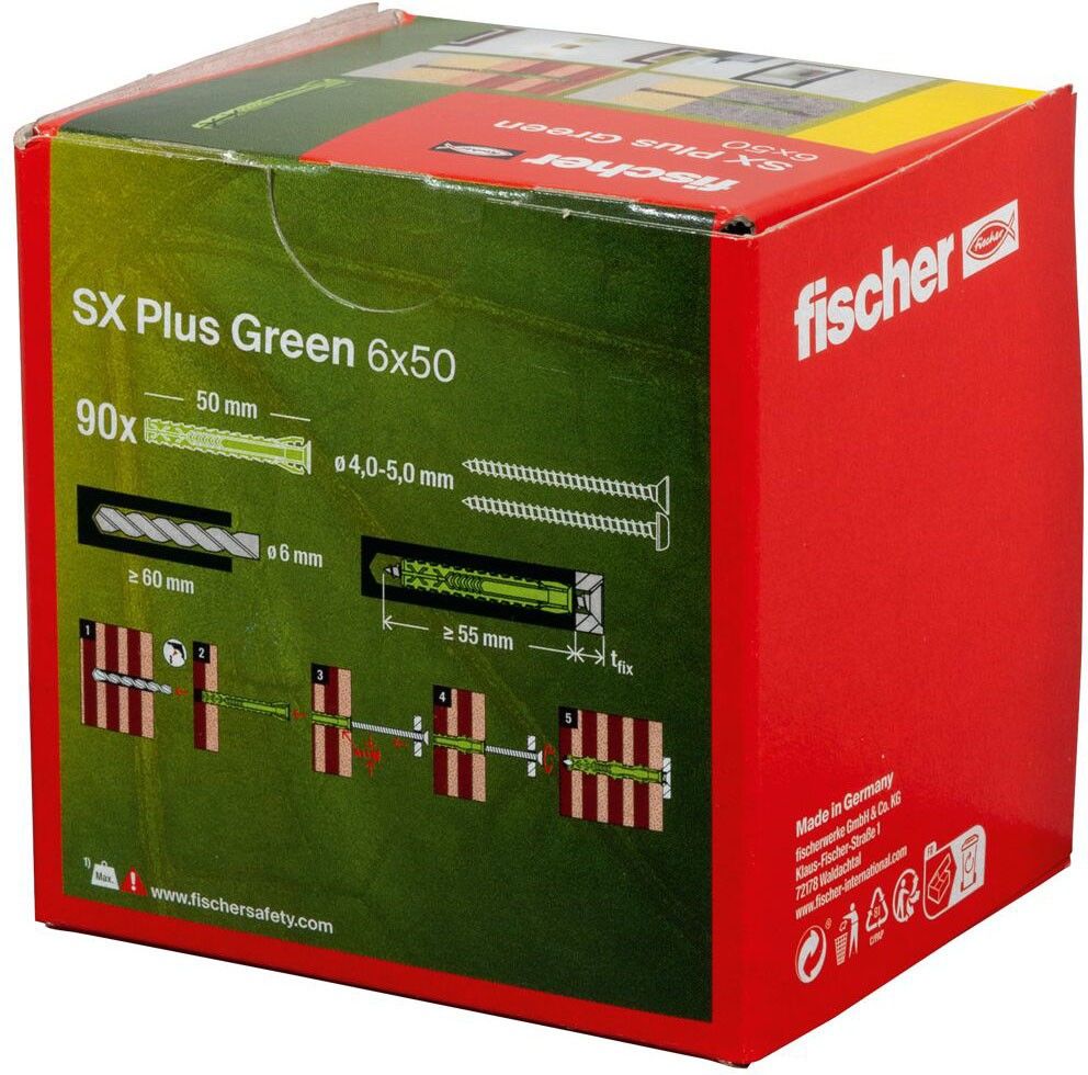 Dübel SX Plus SX Plus Green 6x50