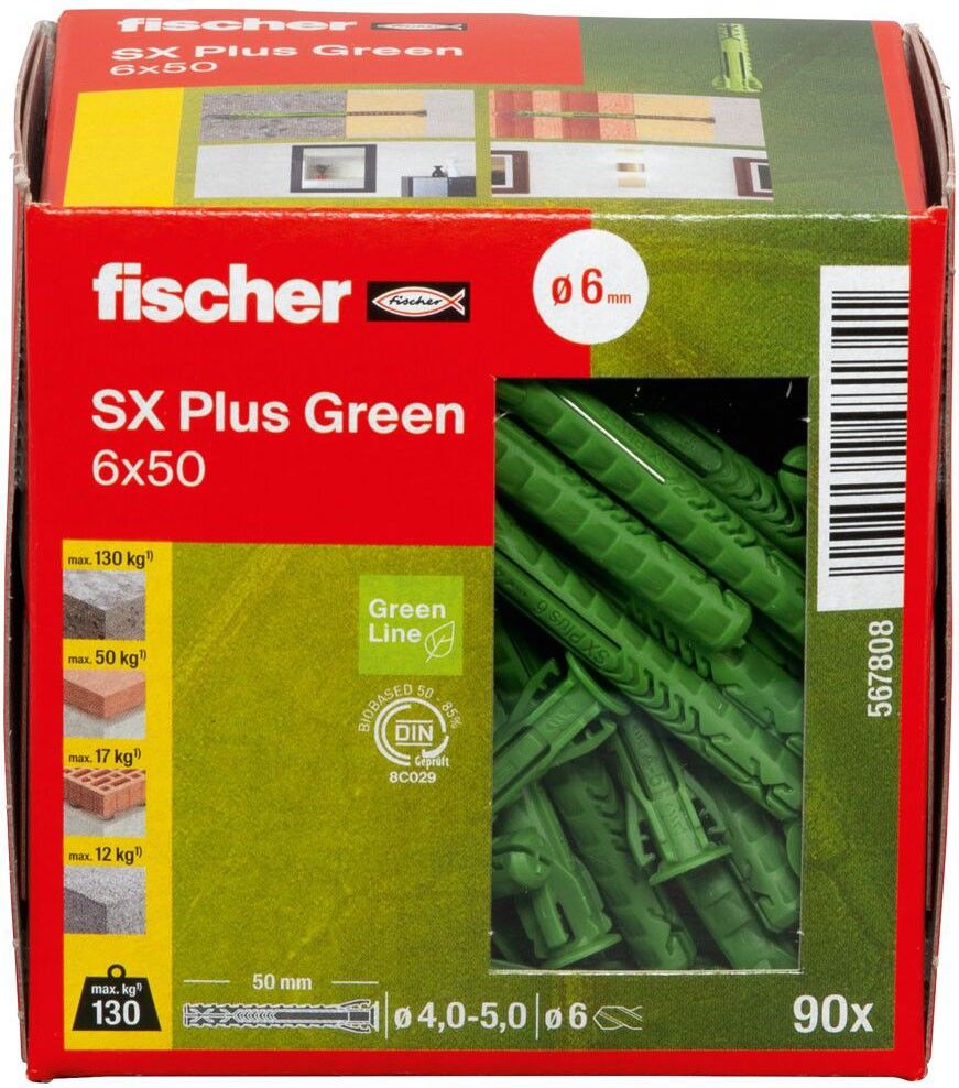 Dübel SX Plus SX Plus Green 6x50