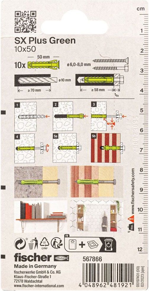 Dübel SX Plus SXPl.10x50K(VE10)