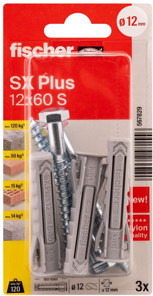 Dübel SX Plus SXPl.12x60SK(VE3)