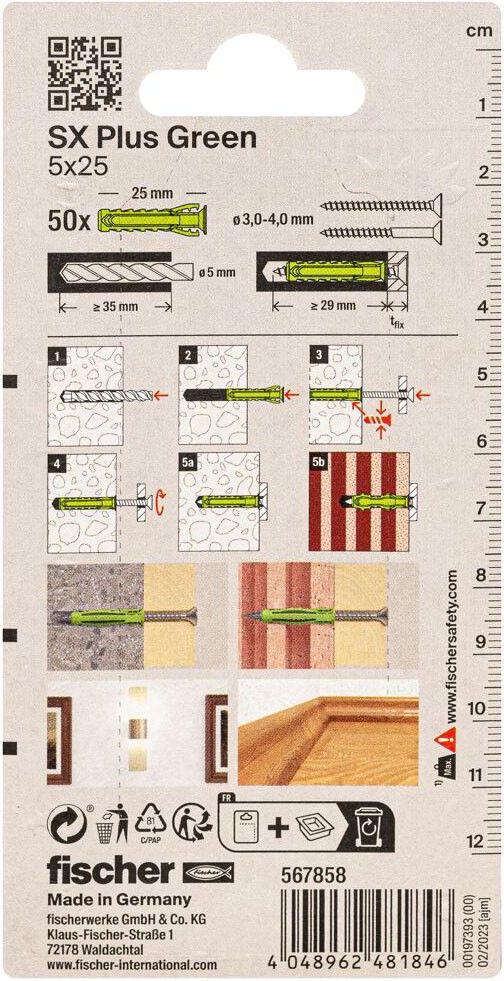 Dübel SX Plus SXPl.5x25K(VE50)