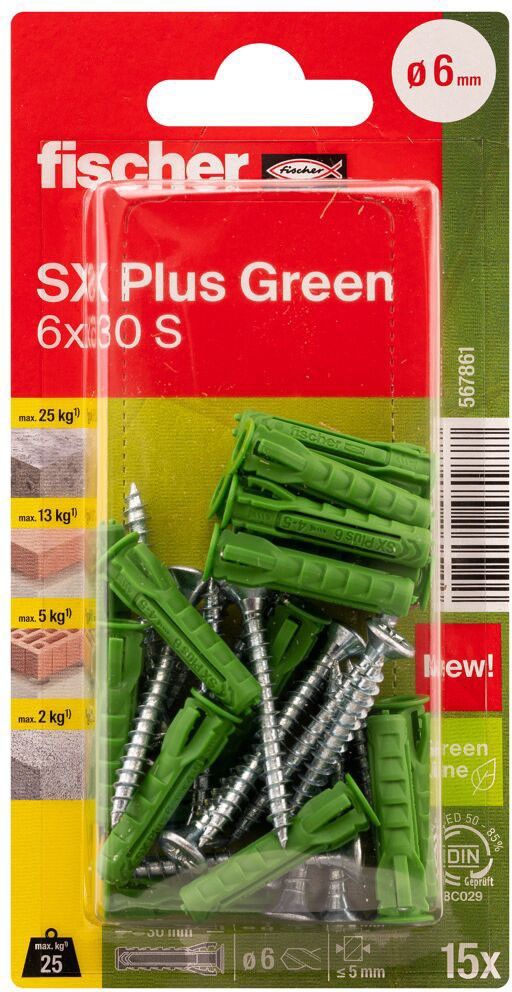 Dübel SX Plus SXPl.6x30SK(VE15)