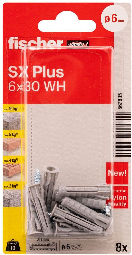 Dübel SX Plus SXPl.6x30WHK(VE8)