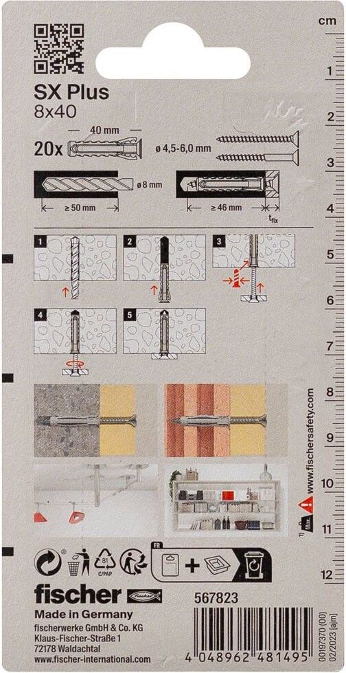 Dübel SX Plus SXPl.8x40K(VE20)