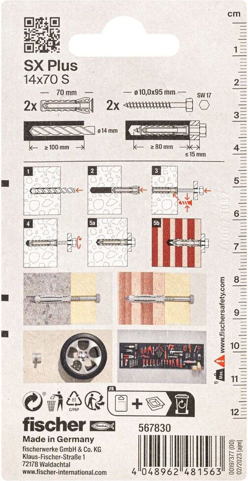 Dübel SX Plus SXPlus14x70SK(VE2)