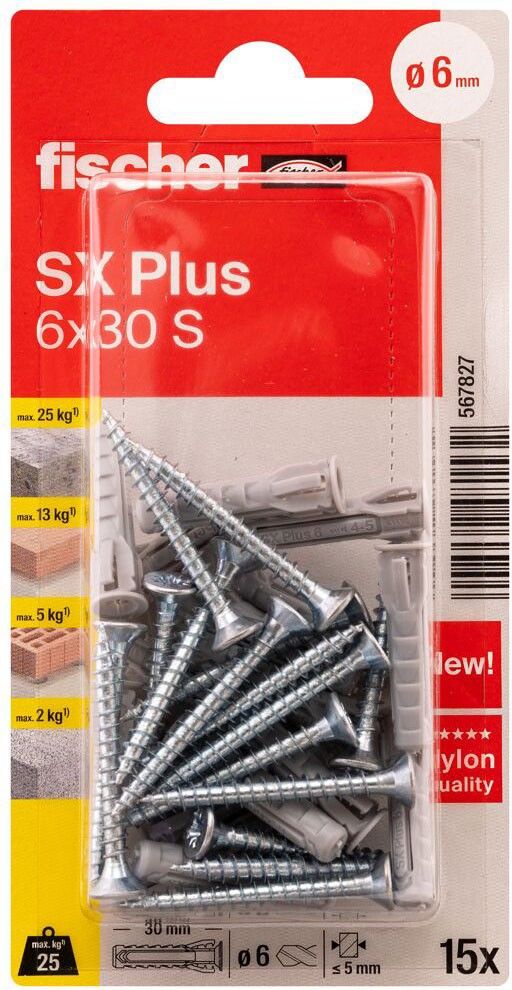 Dübel SX Plus SXPlus6x30SK(VE15)