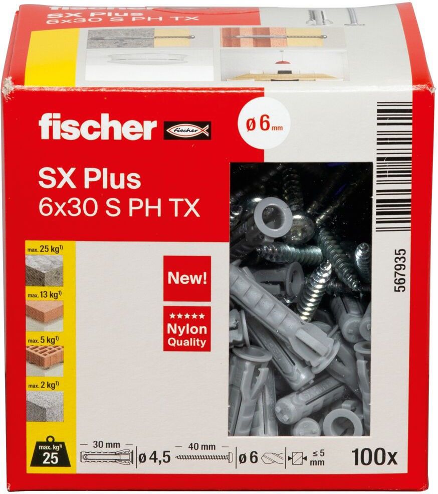 Dübel SX Plus SXPlus6x30SPHTX