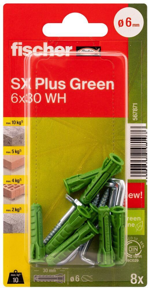 Dübel SX Plus SXPlus6x30WHK(VE8)