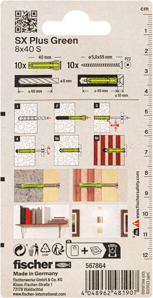 Dübel SX Plus SXPlus8x40SK(VE10)