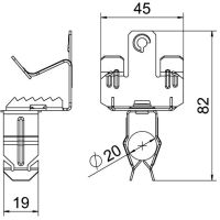 Trägerklammer SCVPO 14-20 D20