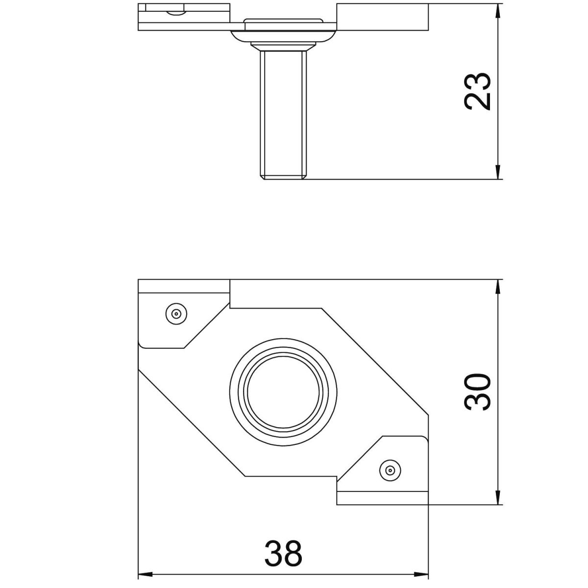 Deckenprofilklammer SPC M6x16