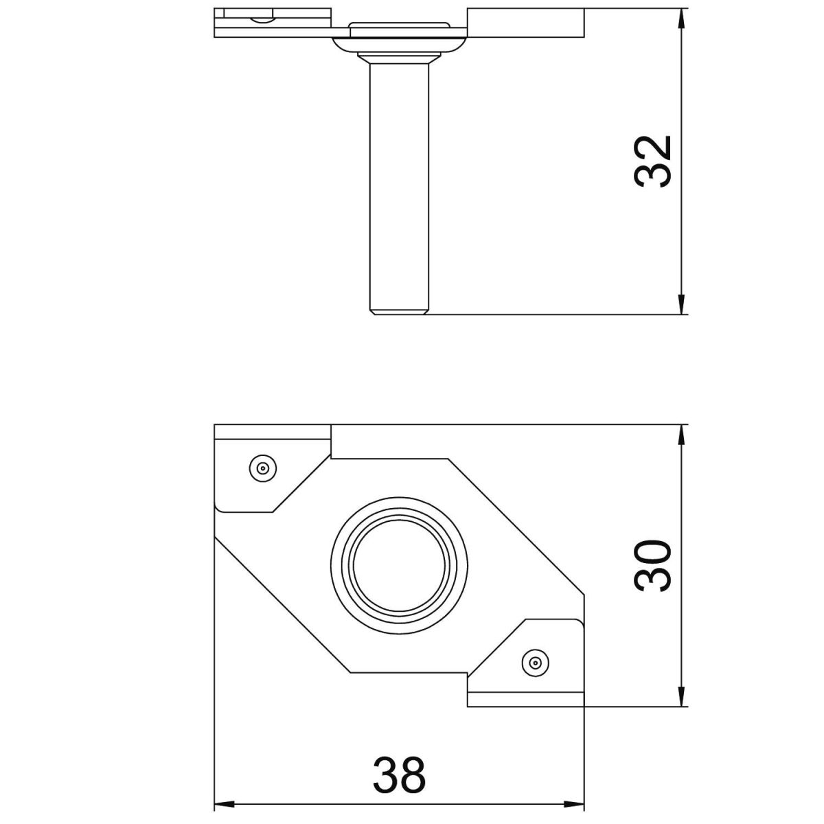 Deckenprofilklammer SPC M6x25