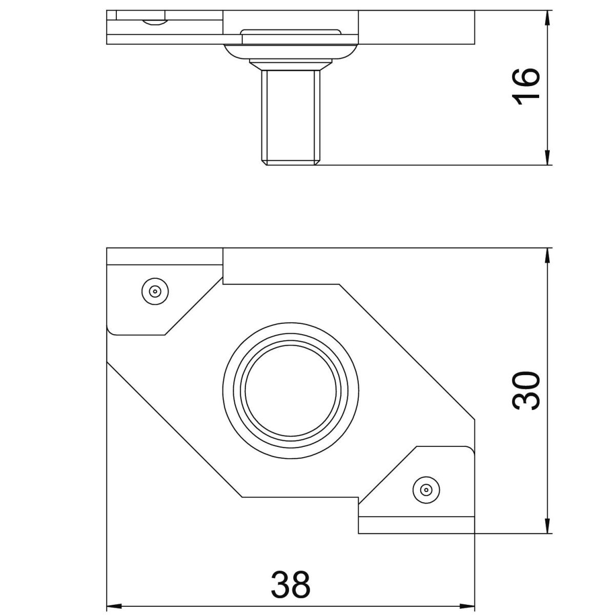 Deckenprofilklammer SPC M6x9