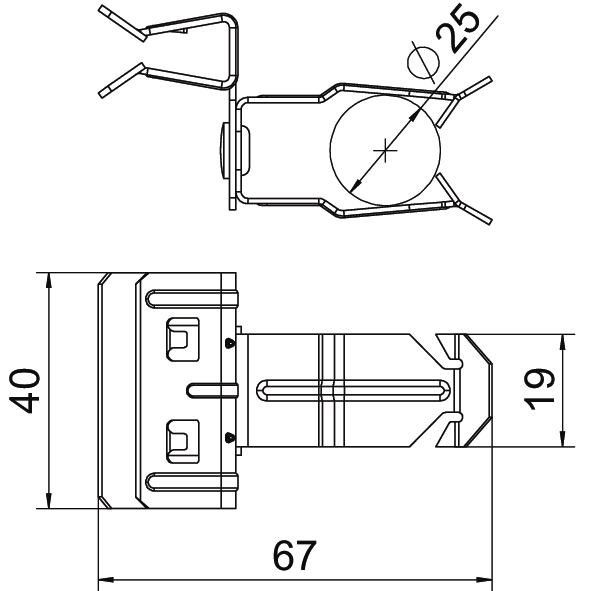Trägerklammer SCHPO 4-10 D25