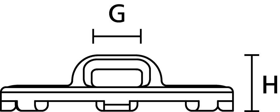 Pastensockel 22,6x22,6 mm PMB3-PA666V0-BK