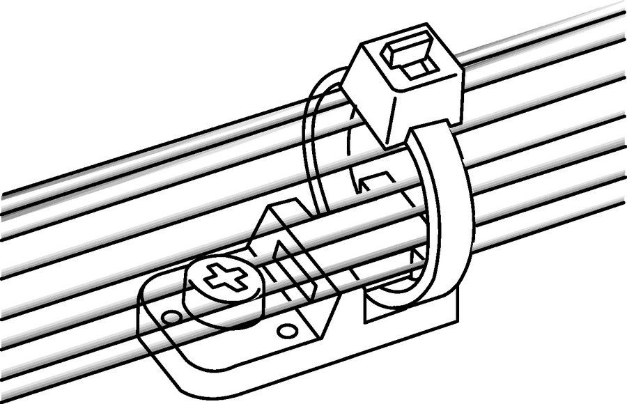 Schraubsockel CTAM1-PA66-BK (100)