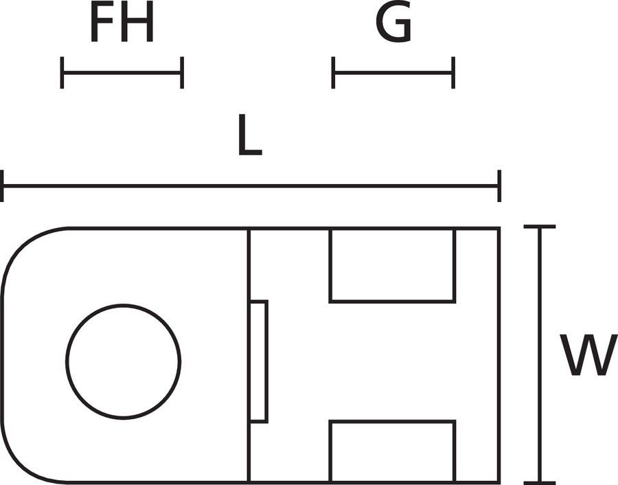 Schraubsockel CTAM1-PA66-BK (100)