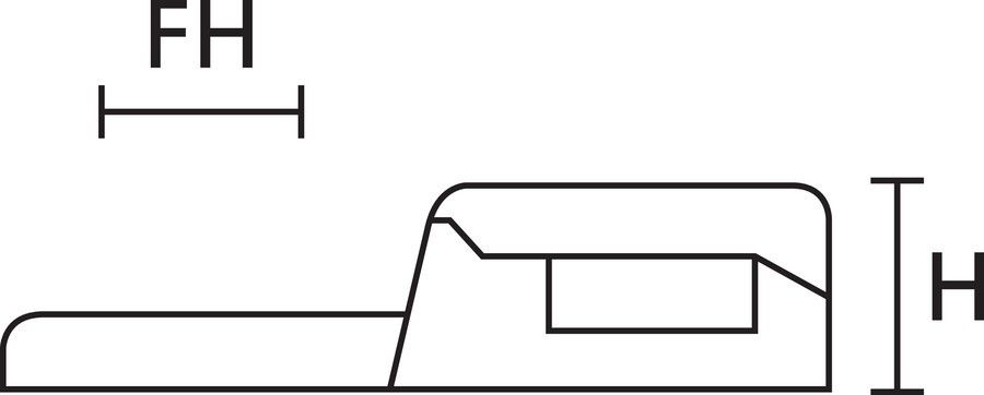 Schraubsockel CTAM1-PA66-BK (100)