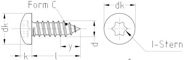 Linsen-Blechschraube-C 6053/001/01 6,3x50
