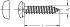 Kappenschraube 6045/001/01 3,9x9,5