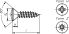 Linsensenk-Blechschraube 3418/000/02 2,9x16