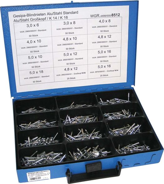 Blindnieten Alu/Stahl 4499/000/06 8512 Blindnieten Alu/Stahl 4499/000/06 8512