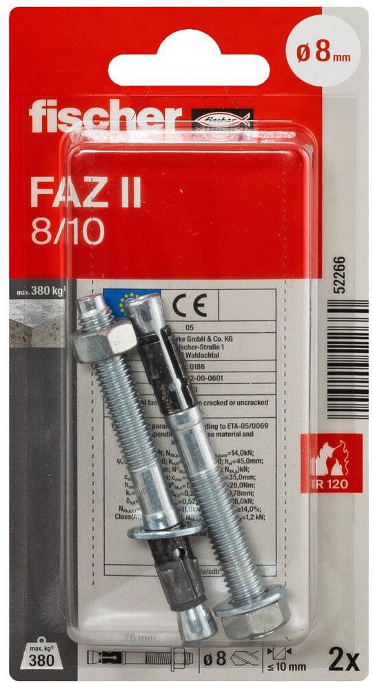 Bolzenanker FAZ II Plus 12/10 K