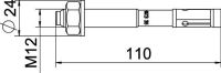 Bolzenanker BZ3 BZ3 12x110/0-35