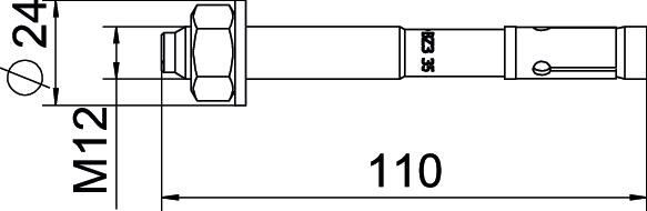 Bolzenanker BZ3 BZ312x110/0-35A4