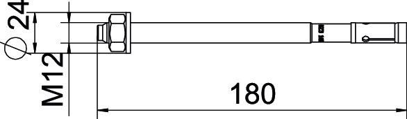 Bolzenanker BZ3 BZ312x180/30-105