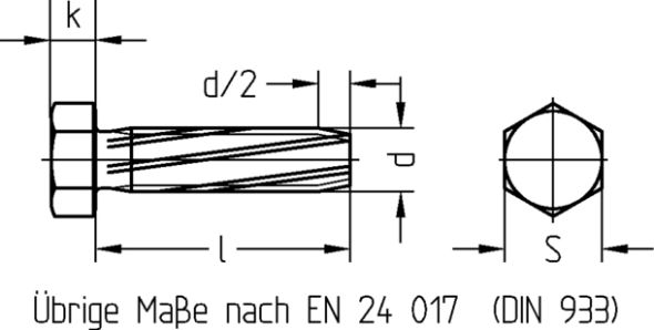 Gewinde-Schneidschraube 6100/001/01 8x25