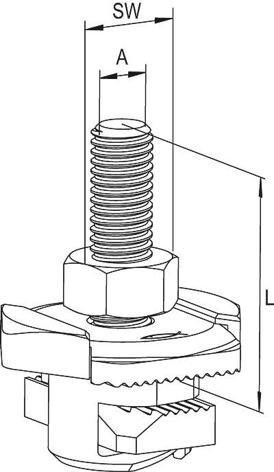 Hammerkopfschraube FHS CLIX 8x60