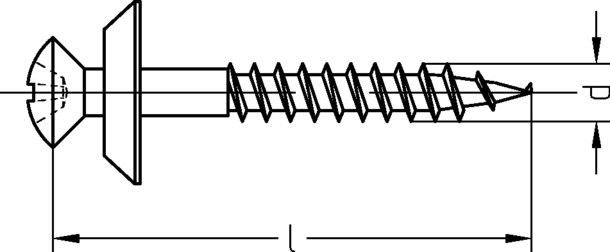 Spenglerschraube A2 3477/000/02 4,5x25