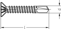 JD-20 R Fensterbauschraube 6578/198/01 3,9x16