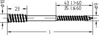 JD Distanzschraube 1200/021/01 6x180