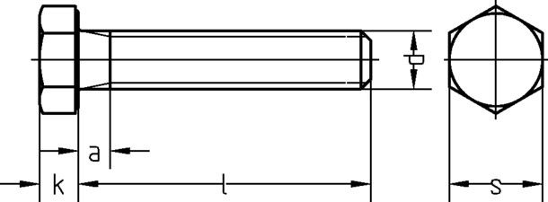 Sechskantschraube Polyamid 3908/000/01 6x25