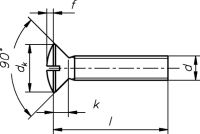 Linsensenkschraube 4.8 0430/001/01 5x40