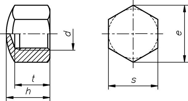 Hutmutter, niedrige Form 0617/001/01 4