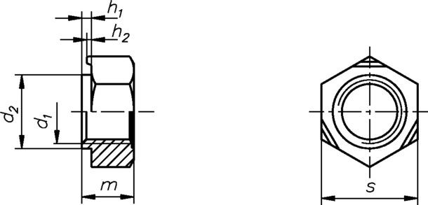Sechskant-Schweißmutter A2 3363/000/01 5