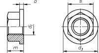 Sechskantmutter 1,5 d hoch 0721/000/01 12